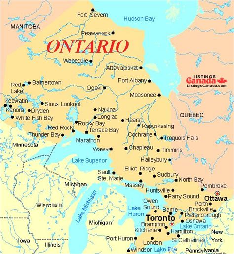 cities and towns in ontario